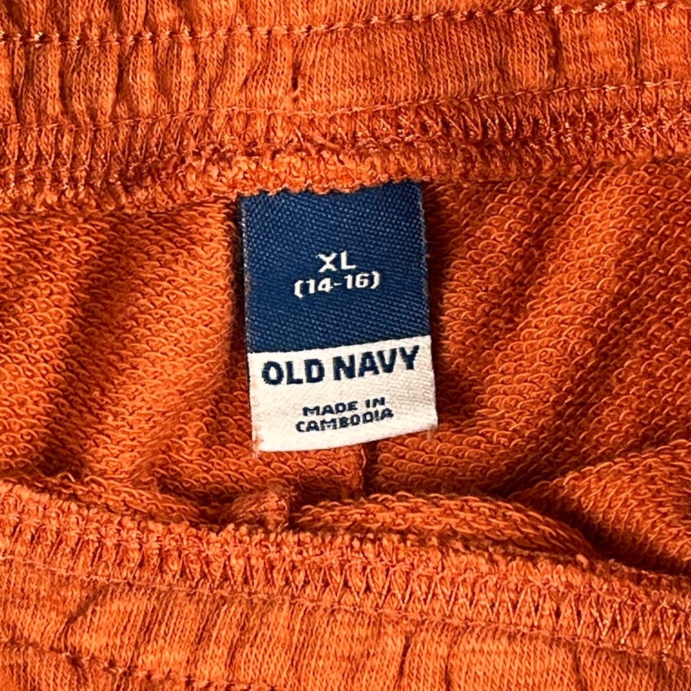 Old Navy‎ Girls XL 14-16 Sweat Shorts Lot of 2 Blue Orange French Terry Cozy - Picture 6 of 6